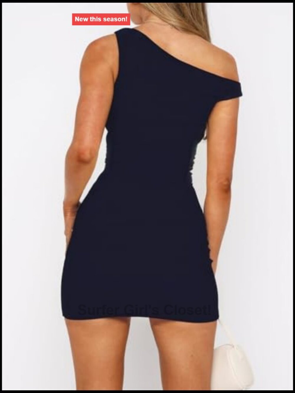 Off Shoulder Sleeveless Bodycon Mini Dress 92% Modal 8% Spandex Club Party - Picture 4 of 5